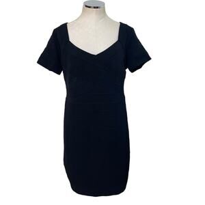 Torrid Black Short Sleeve Bandage Knit V-Neck Mini Dress Plus Size 2X